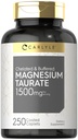 Carlyle Magnesium Taurate 1500mg | 250 Caplets | Chelati e Buffered | Vegetariano, Non OGM, Gluten Free Supplement