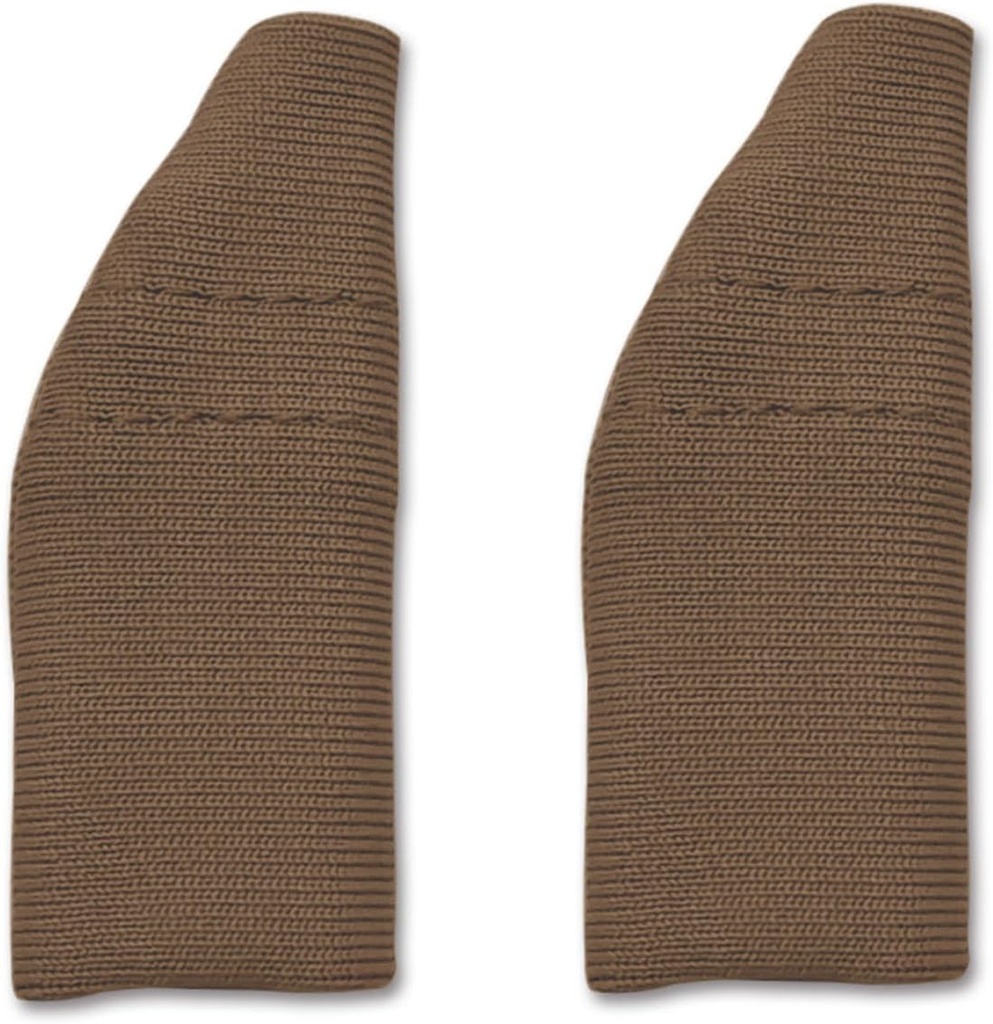 Hörgeräteabdeckungen Schutz Hörgeräte Verstärker vor Schweiß, Schmutz und Feuchtigkeit, Passt Hörgeräte 1.4” bis 1.6” (Braun, L)