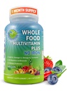 Multivitamines quotidiennes sans fer, multivitamines méthylées pour les femmes et les hommes, faites avec des fruits et légumes, B-Complex, Probiotiques, Enzymes, CoQ10, Omégas, Turmériques, Non-OGM, 90 Compte