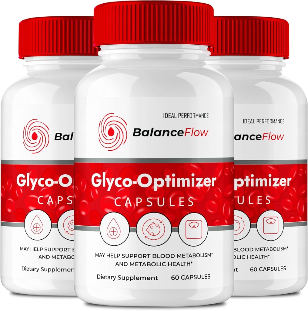 Balance Flow Glyco Optimizer Supplement Capsule, BalanceFlow Health & Wellness Support Pills - Massima resistenza, Balance Flo Tutti Natural Advanced Formula, BalanceFlo Pills Recensioni (3 Pack)