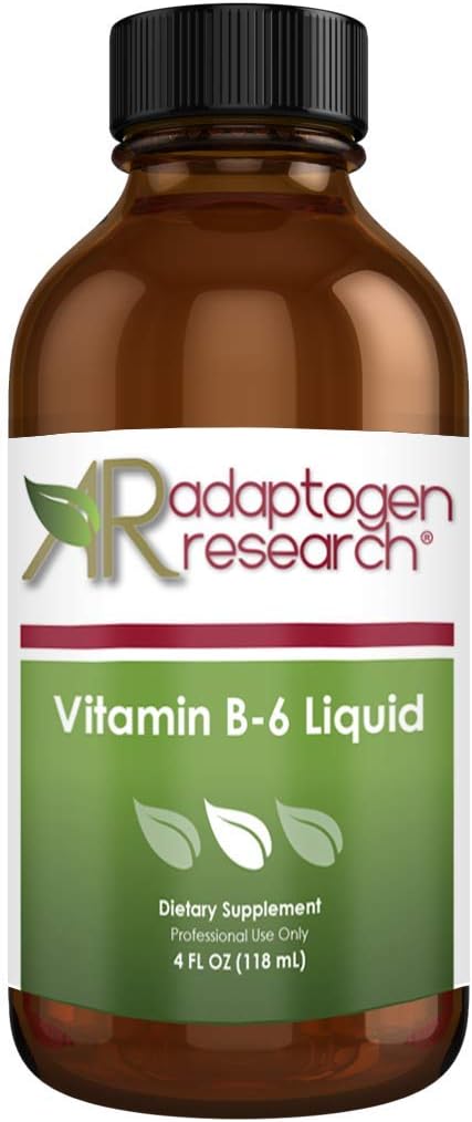 Vitamina B6 Liquid 50mg con Magnesio + Zinco | Ricerca adaptogen | 24 Serve / 4 Fluidoz