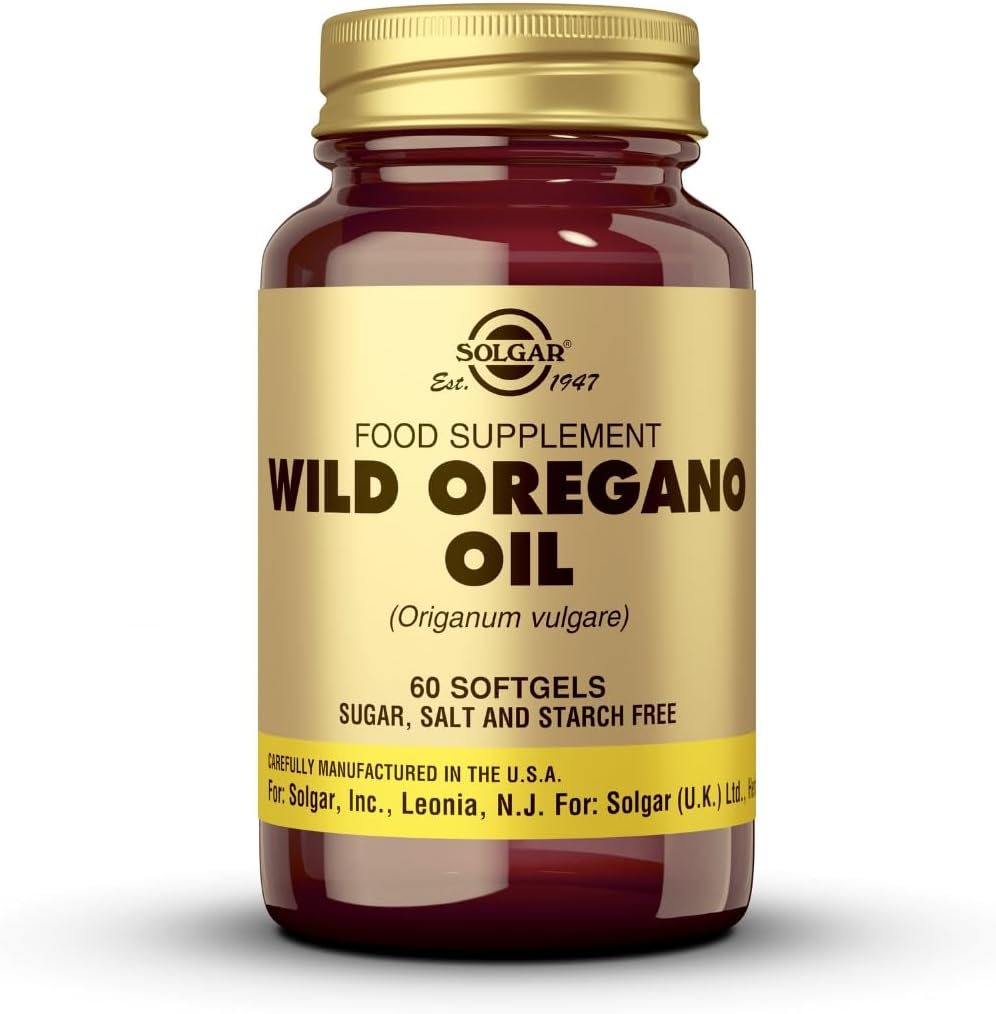 Solgar Wild Oregano Oil, 60 Softgels - Concentrate - Immune Support - Non GMO, Gluten Free, Dairy Free - 60 Servings