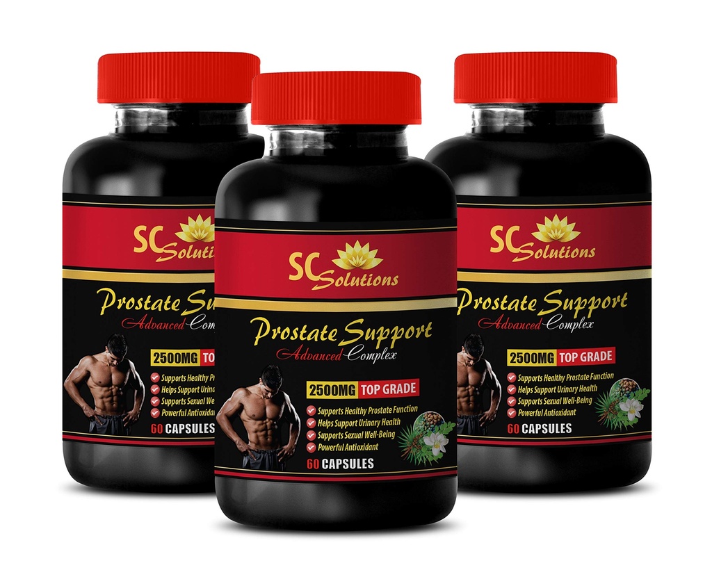 Prostata-Unterstützung jetzt - Prostata-Unterstützung 1345MG - Advanced Complex - Saw Palmetto Hair - 3 Flaschen (180 Kapseln)