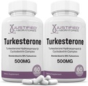 Laboratoires justifiés (2 Pack Turkesterone 500mg 10% Standardisé Augmenter naturellement Stamina Endurance Strength 120 Capsules