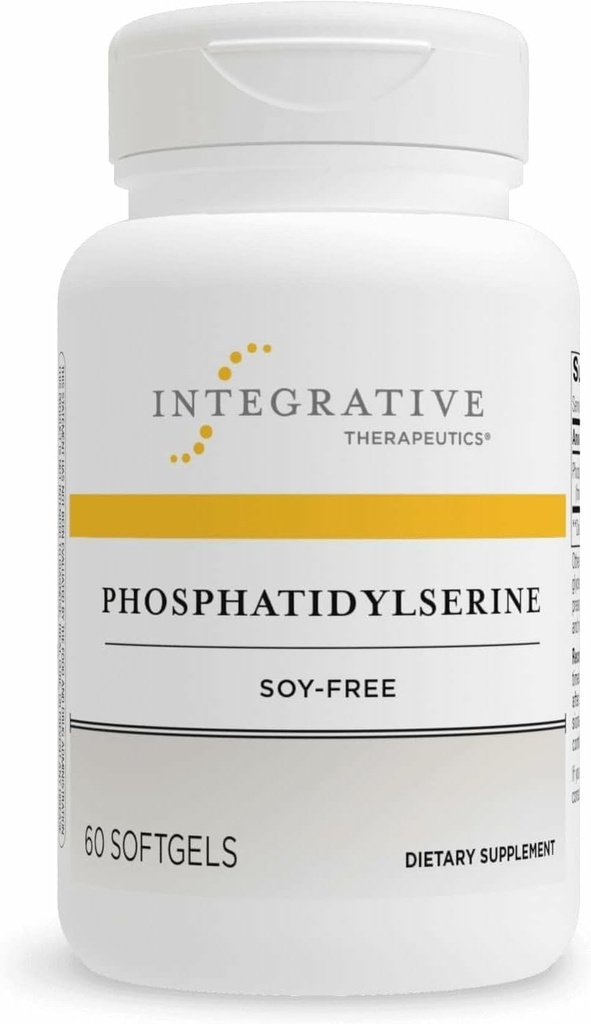 Phosphatidylserine - Integratore di Supporto Funzione Cervello* - Supporta risposta di stress sano* - senza glutine, senza soia e senza latticini - 60 Softgels (60 Serve)