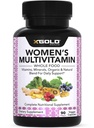 Multivitamine quotidienne 50 Plus pour les femmes végétaliennes avec ingrédients naturels organiques à base d'aliments entiers, Ginger, Maca, Multi-Vitamine B complexe et plus - Support énergétique, système immunitaire Booster -90 capsules