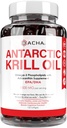 Premium Antarktis Krill Oil Supplement Softgels– 1500 mg mit natürlichem Omega-3, Astaxanthin und Phospholipiden 120 Weichgele, 180mg EPA & 120mg DHA für Immun, Memory Support, Herzgesundheit Non-GMO