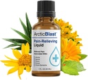 N Labs Arctic Blast Premium Soulagement de la douleur topique – Absorbage rapide DMSO, Menthol & Camphor pour le dos, le genou, l'épaule, les articulations et les muscles – Formule de refroidissement Rub – Fabriqué aux États-Unis – 1 fl oz