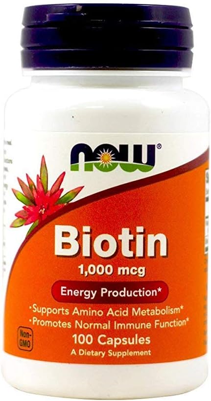 Jetzt Lebensmittel, Biotin, 1000 mcg, 100 Kapseln