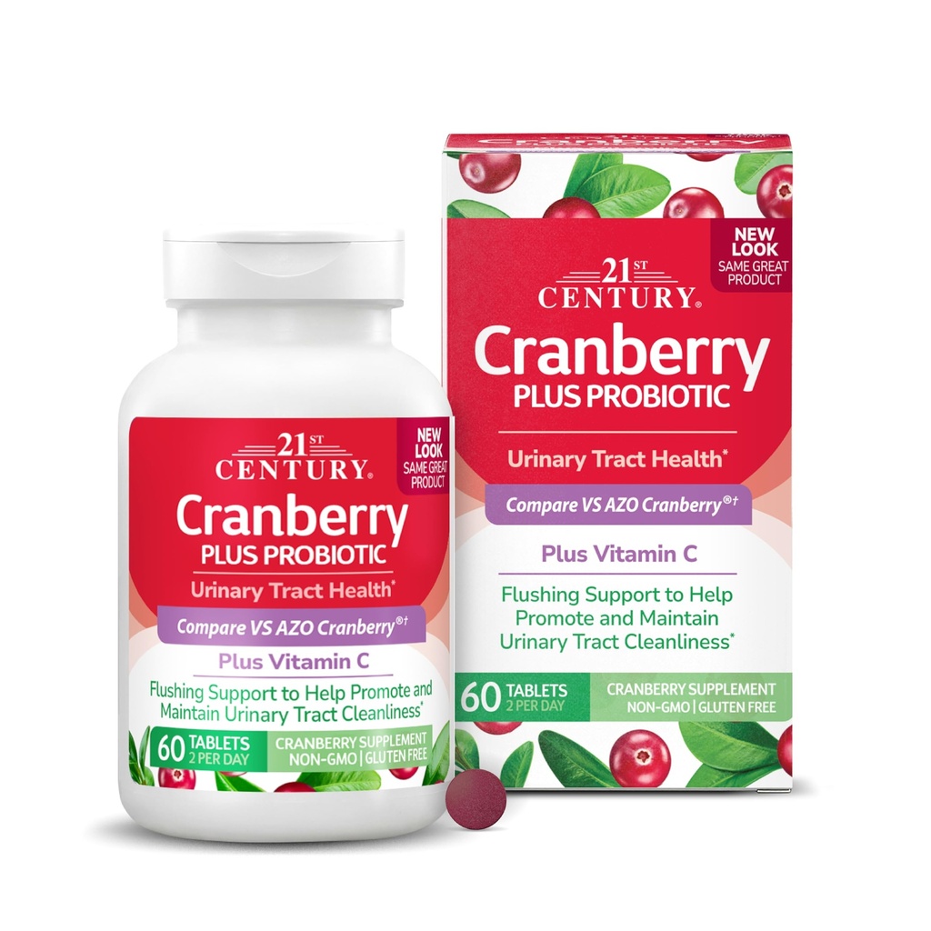 Cranberry Plus Probiotic Tablets aus dem 21. Jahrhundert, 60 Graf