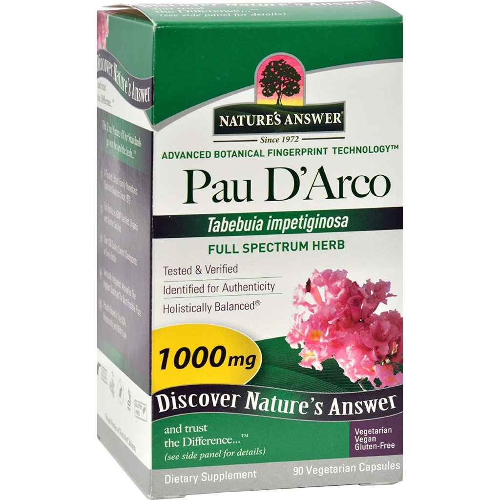 Risposta della natura Pau D' Arco Supplemento capsule 90 Count | Promuove sano Gut Flora | Natural Immune Support Booster