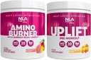 NLA pour son support d'entraînement pré/intra (comprend son coucher de soleil thermogénique amino hawaïen et son uplift Max pré-entraînement anneaux de pêche aigre)