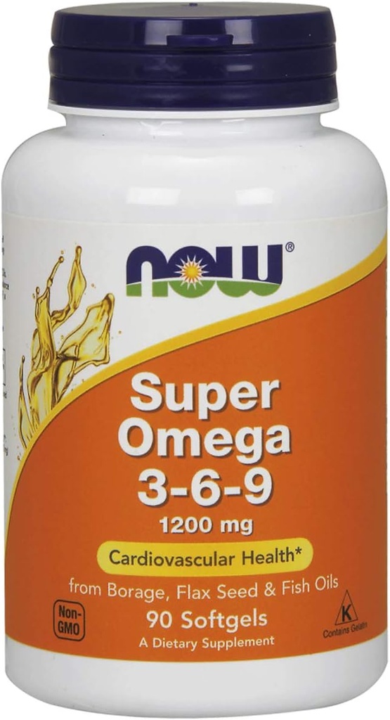 JETZT Lebensmittel - Super Omega 3-6-9 1200 mg. - 90 Softgels