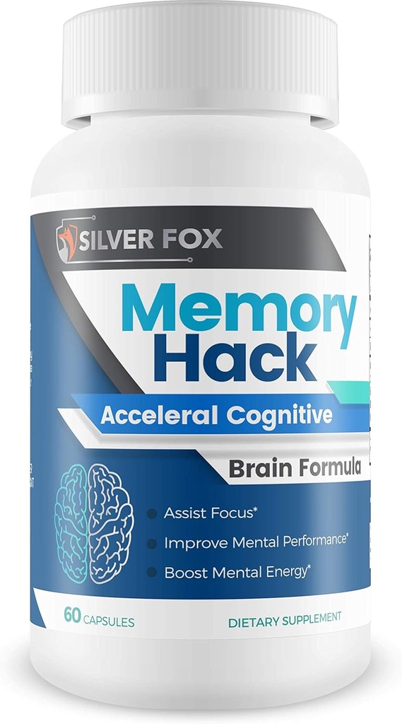 Memory Hack - Accelerale kognitive Gehirnformel - Unterstützung Psychische Ausdauer und Fokus - mit Taurine & weitere leistungsfähige natürliche Inhaltsstoffe - Nootropic Brain Booster