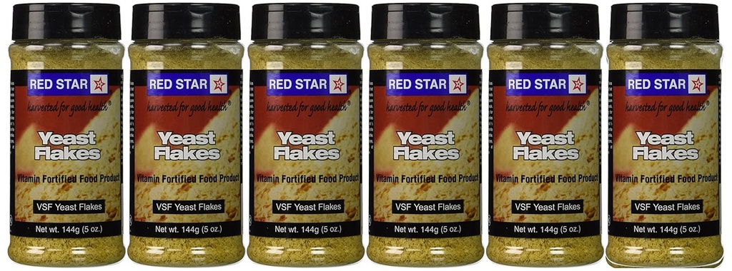Red Star Nutritional Yeast - VSF Mini Flake -- 5 oz Jeder (Pack mit 6)
