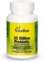 UVitalize - 35 Billion PROBIOTIC | Probiotics for Women & Men| Probiotic with 8 Probiotic Stains | Unterstützung Metabolismus und Verdauungsgesundheit | Vegan Probiotic Capsules for All | 30 Vegetarische Kapseln