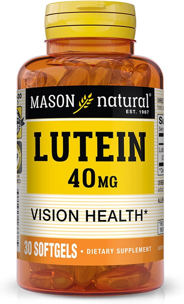 MASON NATURAL Lutein 40 Mg Ultra Strength Soft Gels - 30 Ea