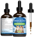 Benessere animale Smooth BM Oro per cani e gatti - Rilievo di costipazione & Sgabello Ammortizzante, Supporta i movimenti sani del tassello - Natural Herbal Supplement 4 oz (118 ml)