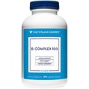 Der Vitamin Shoppe B-Complex 100 - unterstützt Energieproduktion, Nervous System Function & Nährstoff Metabolism – Ausgezeichnete Quelle von B1, B2, B6, B12, Niacin, Folsäure & Biotin (300 Veggie Caps)