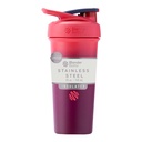 Bouteille de shaker en acier inoxydable avec fouet, 25-Ounce, Sangria Ombre – Shakes protéines et hydratation pour les athlètes et les amateurs de fitness, mélange facile, mince facile à tenir, garde les boissons froides et verrouillables
