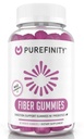 PUREFINITY Fibre Gommies pour adultes avec FOS Inuline de la racine de Chicory, Supplément prébiotique sans sucre pour le soutien quotidien de la digestion et de la constipation – Non-OGM, Vegan, 60 comte