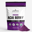 Lone Star Botanicals Organic Açai Berry Superfood Powder, 3.52oz (100 Grammi), Antiossidanti, Vitamine, Minerali, Nutrizione sana, Add to Smoothie, Soup, Salad