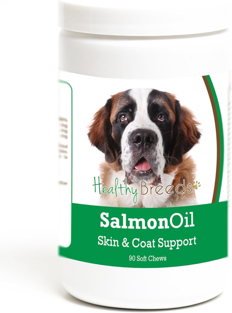 Healthy Breeds Saint Bernard Salmon Oil Soft Chews 90 Count