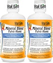 Vital Earth Minerals Fulvic Humic Mineral Blend Liquid 2-Pack – Supplemento acido Fulvic con 70+ minerali Trace, elettroliti per il recupero, equilibrio & energia, 32 Oz Ea + 1 Oz Cup Ea