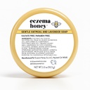 ECZEMA HONEY Savon doux d'avoine et de lavande - Lavage du corps de l'Eczéma naturel - Savon doux quotidien pour peau sèche, démangeaison, sensible et irritable (3.3 Oz)