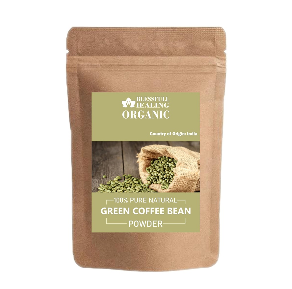 Polvere di chicco di caffè verde organico 100% puro naturale 100 Gram / 3.52 oz