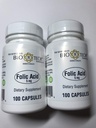 Acido Folico 5mg - BioTech Pharmacal - 100 capsule - Confezione da 2