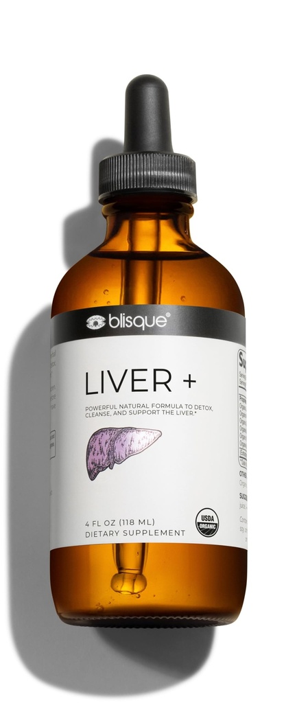 Blisque – Organic Liver Support Complex Ergänzung zu Detox, reinigen und reparieren die Leber | Doctor-Approved | Natürliche Zutaten | Milchdistel und Dandelion Wurzel | 4 Unze | 118 Servierungen