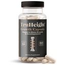 TruHeight Growth Capsules - Integratore naturale per la crescita e lo sviluppo per bambini e adolescenti - Sopportato da Pediatrici - Vitamina D, K, Calcium & Ashwagandha - Bone Strength - Vitamine per bambini D3 K2, Età 5+