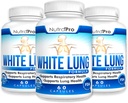 NutraPro White Lung Cleanse & Detox. Sostenere la salute polmonare. Supporta la salute respiratoria. 60 Capsule - Made in GMP Certified Facility.