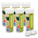 Drinklits Citron Lime Electrolyte Comprimés d'hydratation vertigineuse (6) Ensemble de tubes 0g Sucre - boisson sportive naturelle - électrolytes essentiels 60 portions - 10 comprimés par tube