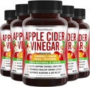 Apfelessig Kapseln mit Ginger, Papaya & Chamomile | 1390mg | Unterstützt Verdauung, Immunität | Wie bei Mutter | Non-GMO & 100% Natürliche | 450 Kapseln