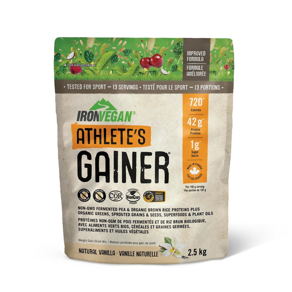 Poudre de protéines de vanille Gainer, 2500 GR