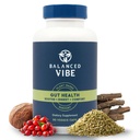 Équilibré Vitre bio Gut Health Supplement (supplément de santé) Digestive et doublante à base de plantes L-Glutamine, Glycine et 5 herbes biologiques pour rétablir une digestion saine et alimenter votre journée 90 capsules