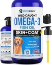 Omega 3 Fischöl für Hunde - besser als Lachsöl - Hunde Fischöl Ergänzung zu reduzieren Shedding & Itching - Unterstützt Gelenke, Gehirn und Herzgesundheit - Haut- und Mantelergänzung - Flüssiges Fischöl