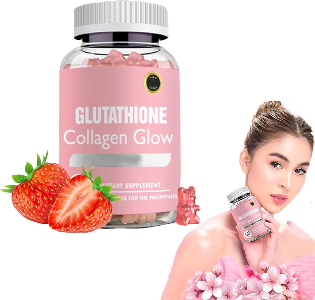 DYALE Glutathione Collagen Glow Gummies,Glutathione Collagen Glow Gummies per Dark Spot,60/120 Pcs Glutathione Collagen Gummies per le donne,Gummie di collagene coreano per Dark Spot (1pc)