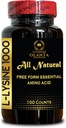 L-LYSINE 1000 mg freie Form Aminosäure essentielle Aminosäure-Ergänzung unterstützt Energiebildung unterstützt Haut, Lip, Vegan, Glutenfreie und alkalische Balance - 1 Flasche 100 Zähler
