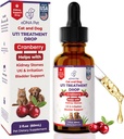 Hund UTI Behandlung | Urinary Tract Infektion Tropfen für Katzen & Hunde | Cat UTI Remedy | Cranberry Supplement | Kidney Health Support, 2 Fl.Oz