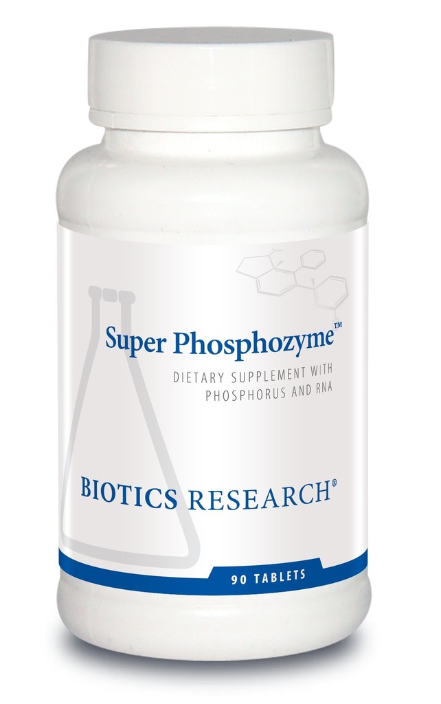 Biotics Research Super Phosphozyme –Phosphorous e RNA, Elettroliti, Bones sani e denti, Produzione proteica, Supporto energetico, 90 compresse
