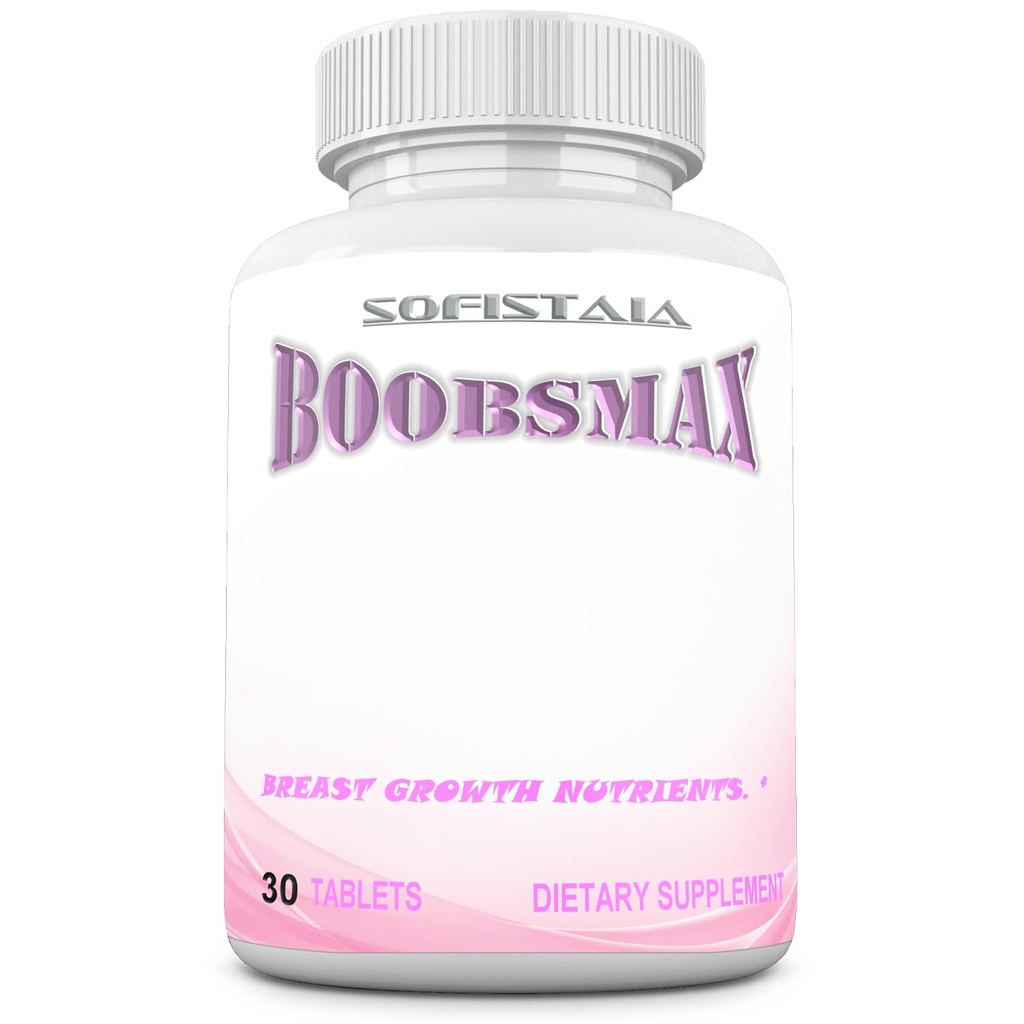 BOOBSMAX Natural Bust Enhancement – Aumentare i guadagni del seno – Crescere più grande seno e curve del firmware – Diminuire Sagging. 30-Tavolette