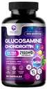Glucosamina Chondroitin, MSM & Turmeric - Supplemento di supporto congiunto extra-forza con Solfato di Glucosamina 1500mg per Serving - per Cartilage, Joint Health & Flexibility - Bottigliato USA - 60 capsule