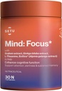 SETU Mind Focus Kapseln | Brahmi, Ginkgo biloba, Ashwagandha und L-Theanine| 30 Caps (Pack von 1)