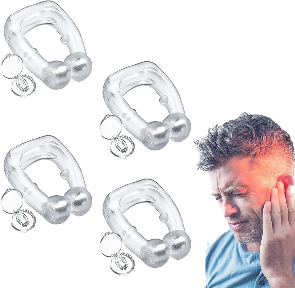 Acouphène Relief Device, 2/4 paire d'acouphènes Cuff Set pour sonneries d'oreilles, sonnerie d'oreilles stop (2paire)