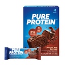 Pure Protein Bars, High Protein, Nutritious Snacks, Energie zu unterstützen, Low Sugar, Glutenfrei, Schokolade Deluxe, 1.76 Unze, Paket von 4