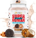 ALPHA LION Superhuman Whey Protein Powder, Great Tasting Pure Whey Protein Isolate, Low Carb, Low Sugar, Nessun Bloat Post Workout, Muscle Recovery & Growth (28 Servings, Cookie Collision)