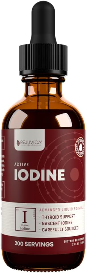 Iodio attivo - Gocce di iodio Nascente - Consegna liquida per un migliore assorbimento - Supporta energia sana, vitalità e livelli di iodio